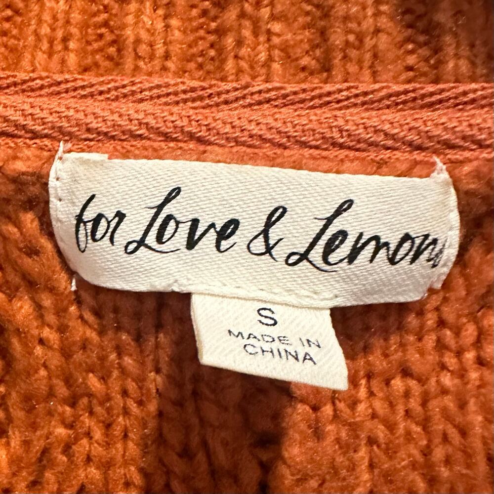 For Love & Lemons Florentina Button Down Cardigan in Ginger Small - Picture 8 of 10